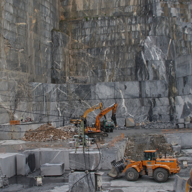 Nero Marquina marble quarry