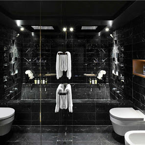 Nero Marquina bathroom