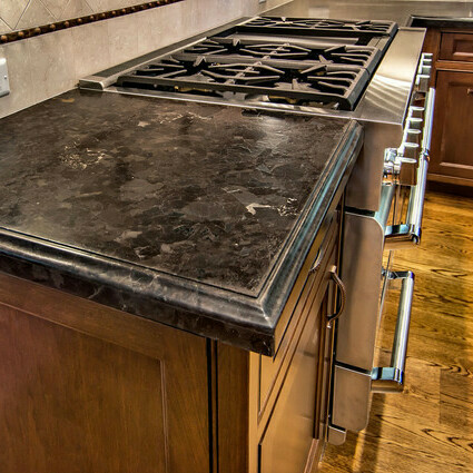 Brown Antique granite countertop