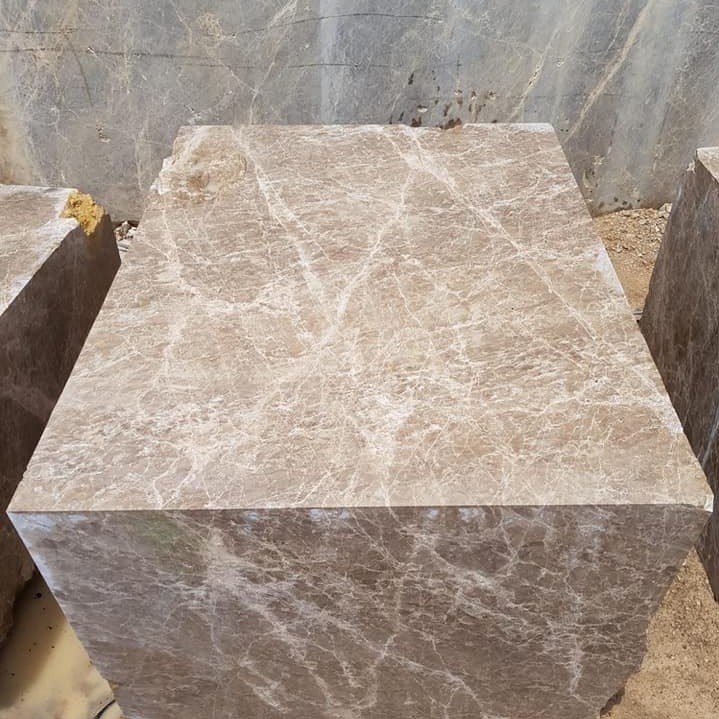 Light Emperador Carey Brown marble blocks