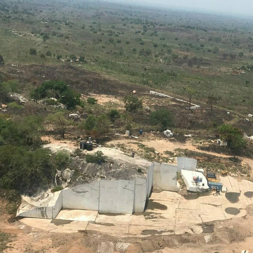 Zambezia white granite quarry