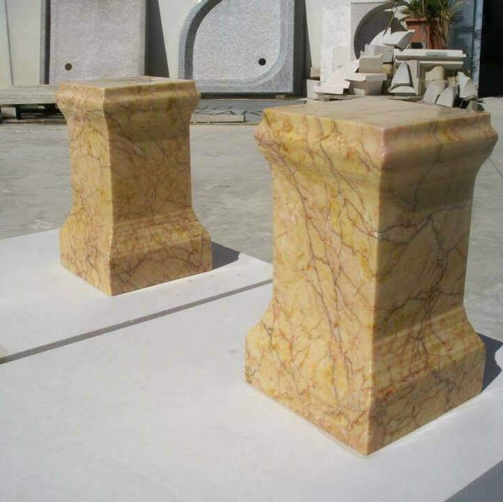 Crema Valencia marble pilastre