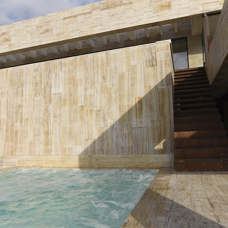 Travertine Gold revestment