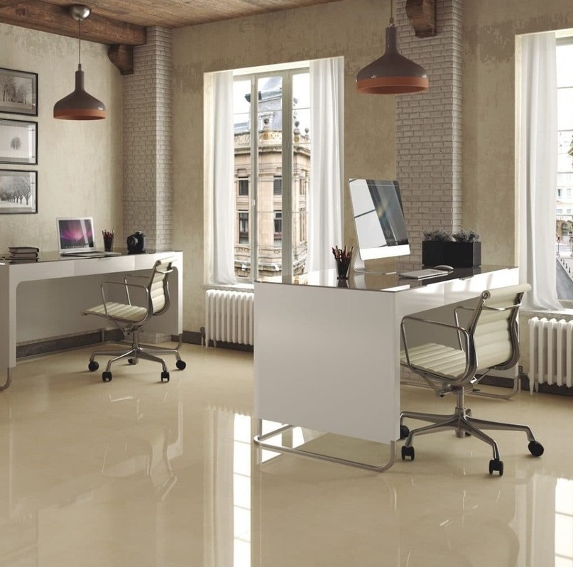 Crema Marfil marble project