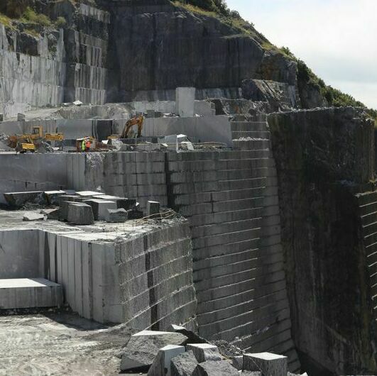 Nero Marquina marble quarry