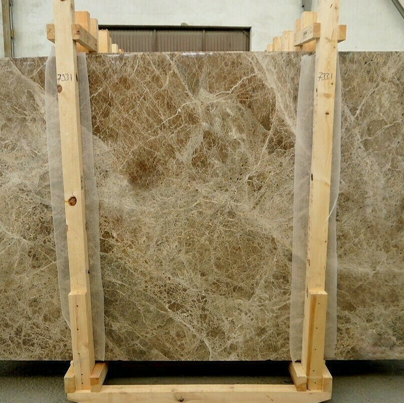 Light Emperador Carey Brown marble slabs