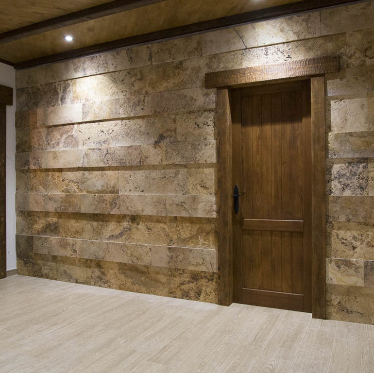 Travertine Gold walls