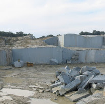 Azul Extremadura granite quarry