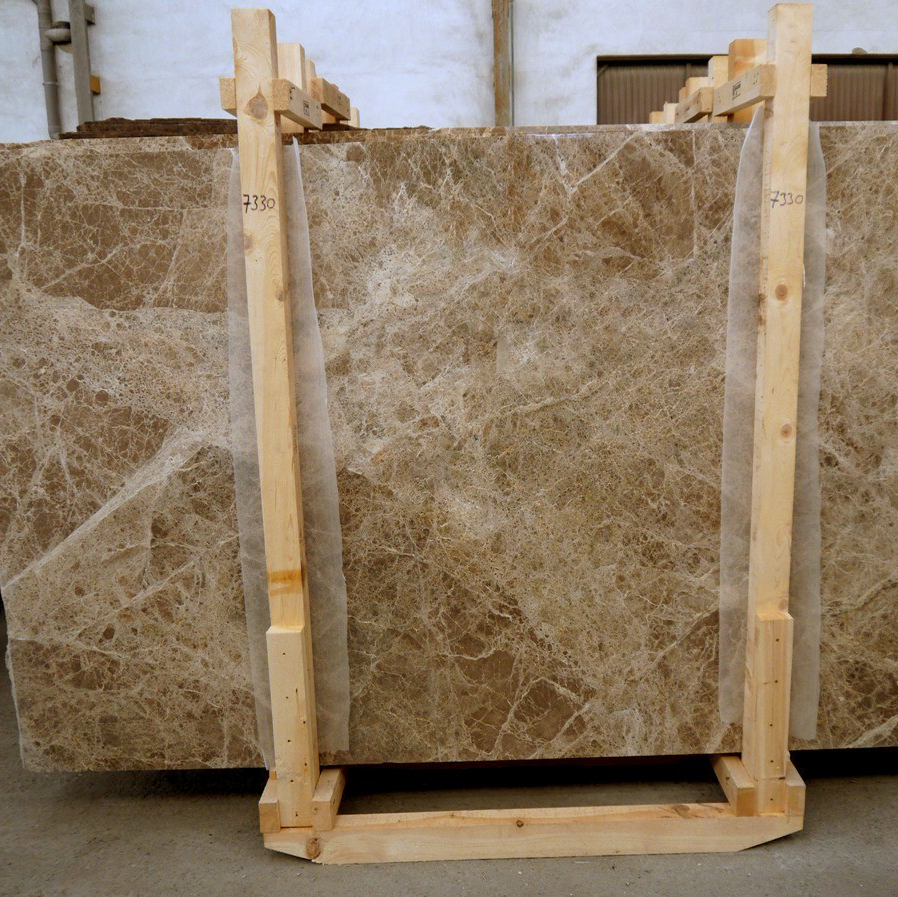 Light Emperador Carey Brown marble slabs