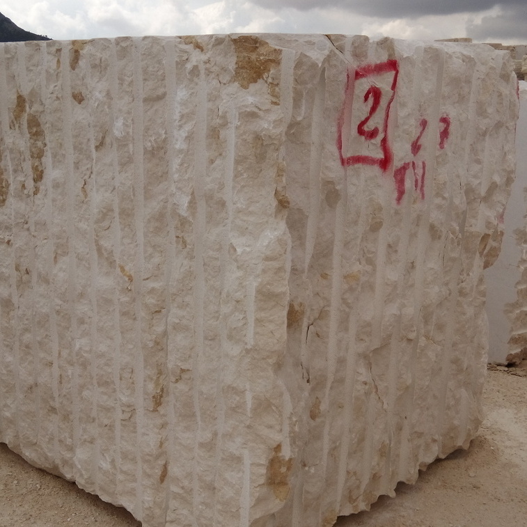 Crema Marfil marble blocks