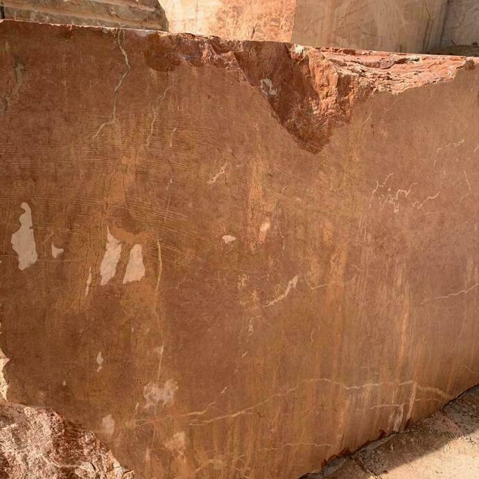 Rojo Alicante marble blocks