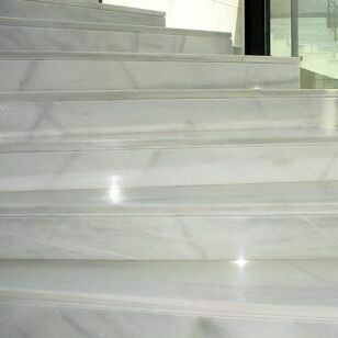 Blanco Macael marble escalera