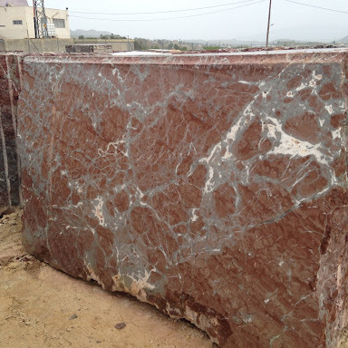 Rojo Cehegin marble blocks