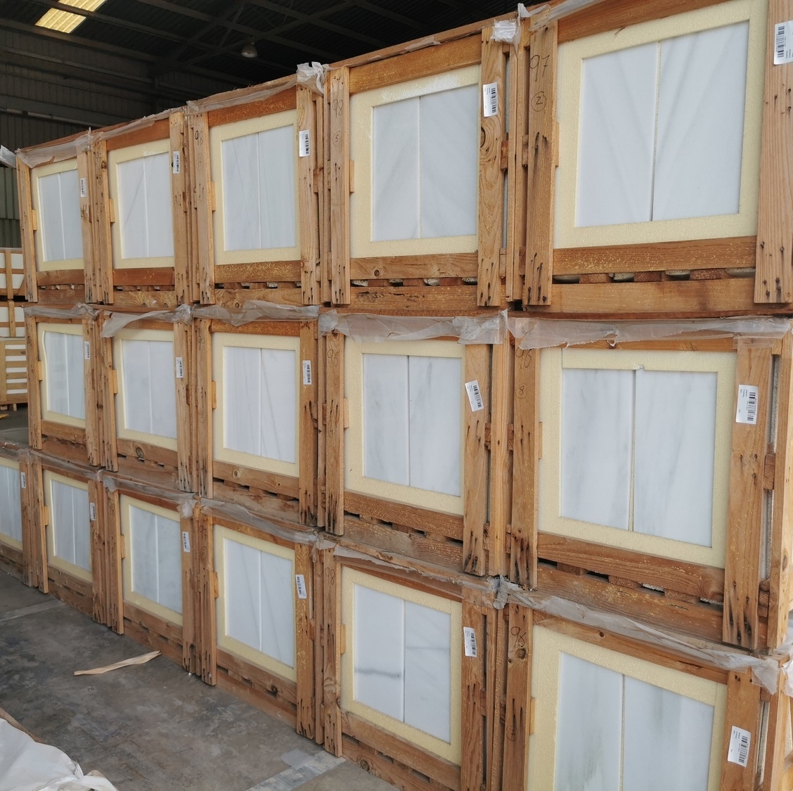 Blanco Macael marble tiles