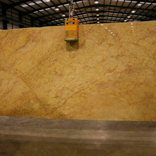 Crema Valencia marble slabs